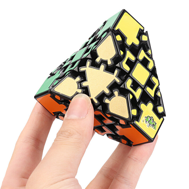 Vreemde Vorm Speciale Magic Zes As Afgeschuind Versnelling Magische Kubus Gear Cubes Magic Cube Puzzl Kinderen Educatief Speelgoed Educ speelgoed