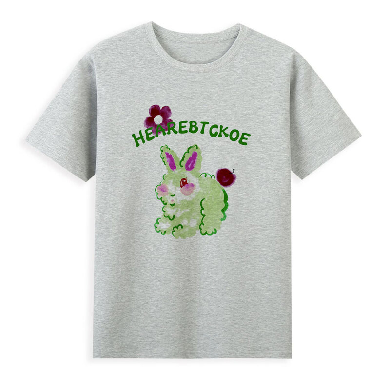 Niedliche kleine Kaninchen T-Shirt neuen Stil Sommerkleid ung Frauen Original Marke lässig Top T-Shirts a022