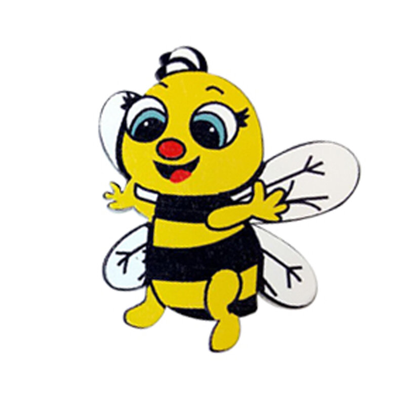 Adornos de abeja con formas de madera para manualidades de álbum de recortes, botones decorativos, fabricación de tarjetas planas, regalo de decoración, nuevo, 20 piezas