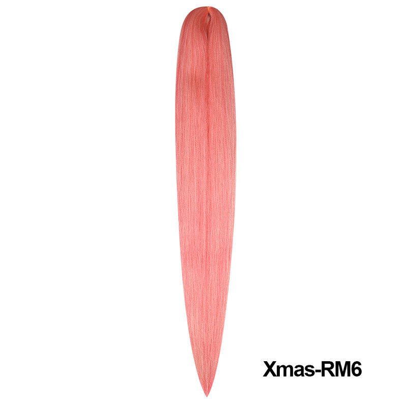 Miss Rola Synthetic New Christmas Colors Kanekalon HairJumbo Braid Yaki Straight Hair Extension Twist Braid Bulk Wholesale