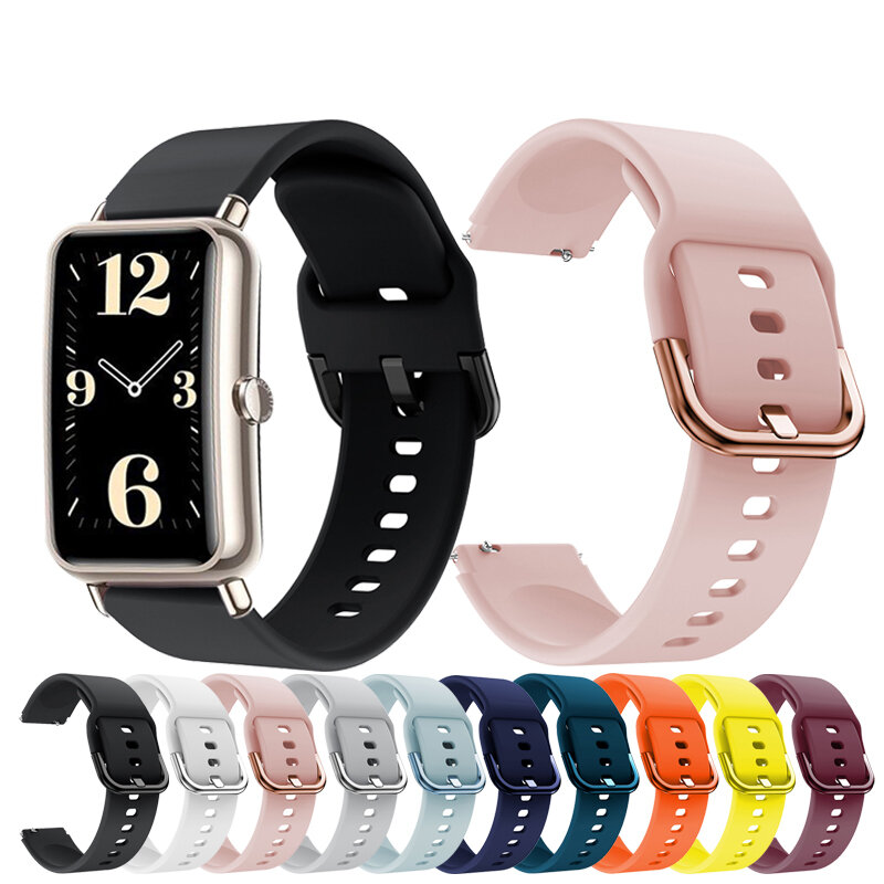 Bracelet sport en silicone pour montre Huawei, bracelet en silicone, accessoires pour montre Huawei Fit Mini, hommes et femmes