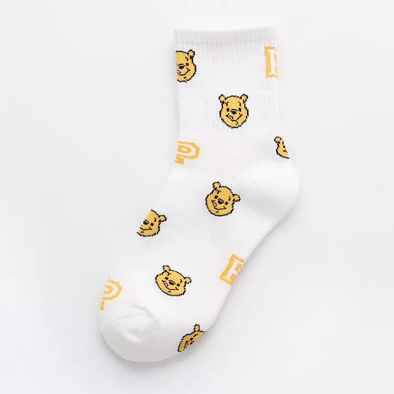 Lässige süße Frauen Scoks Cartoon Tier Mickey Ente Damen Socken Baumwolle glücklich lustige Straße Erwachsenen Mittel rohr Socke Disney