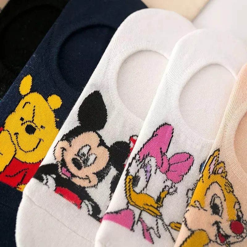 Boots socken Frühling und Sommer neue japanische Cartoon Anime weibliche unsichtbare Socken Silikon rutsch feste lässige Socken Disney