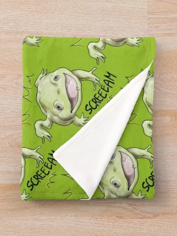 Screaming Budgett's frog Throw Blanket Blankets For Bed Blankets For Sofas Blankets