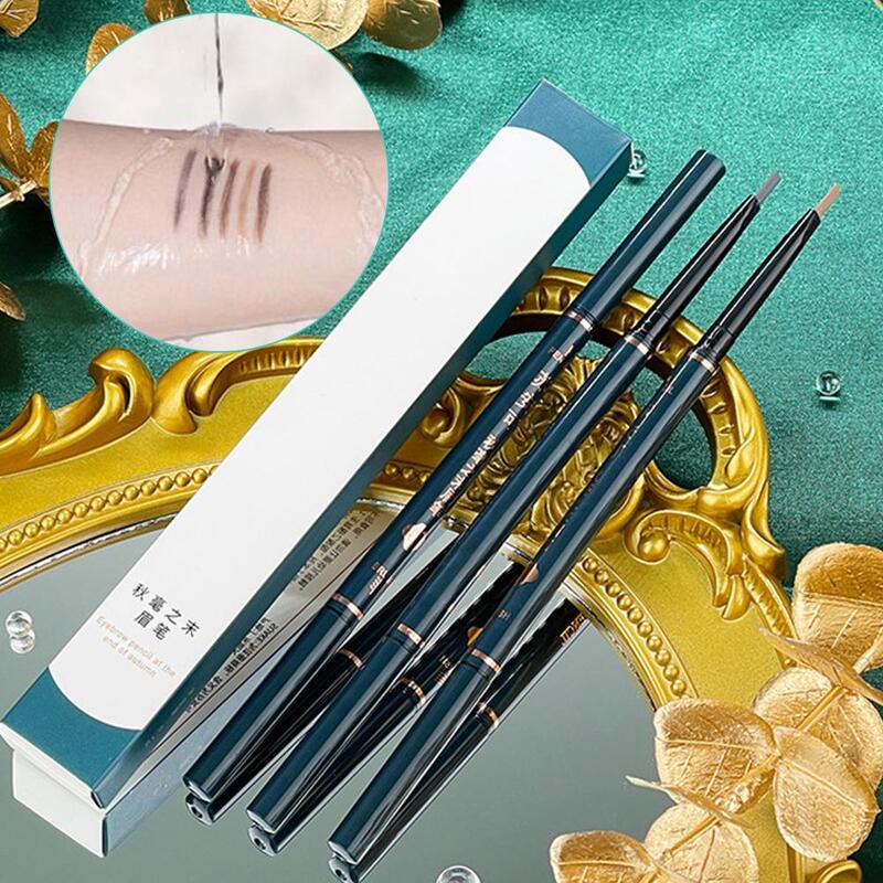 Mini Triangle Eyebrow Pencil Waterproof Anti Sweat Tools Women Dizzy Pencil Ultra Fine Eyebrow Cosmetics Dyeing Non A4V8
