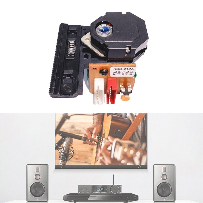 Cabeça Laser KSS-212A VCD- CD Áudio Substituível KSS-210A 212B 150 Captador Óptico Lente Laser Único Canal Fácil de Entregar