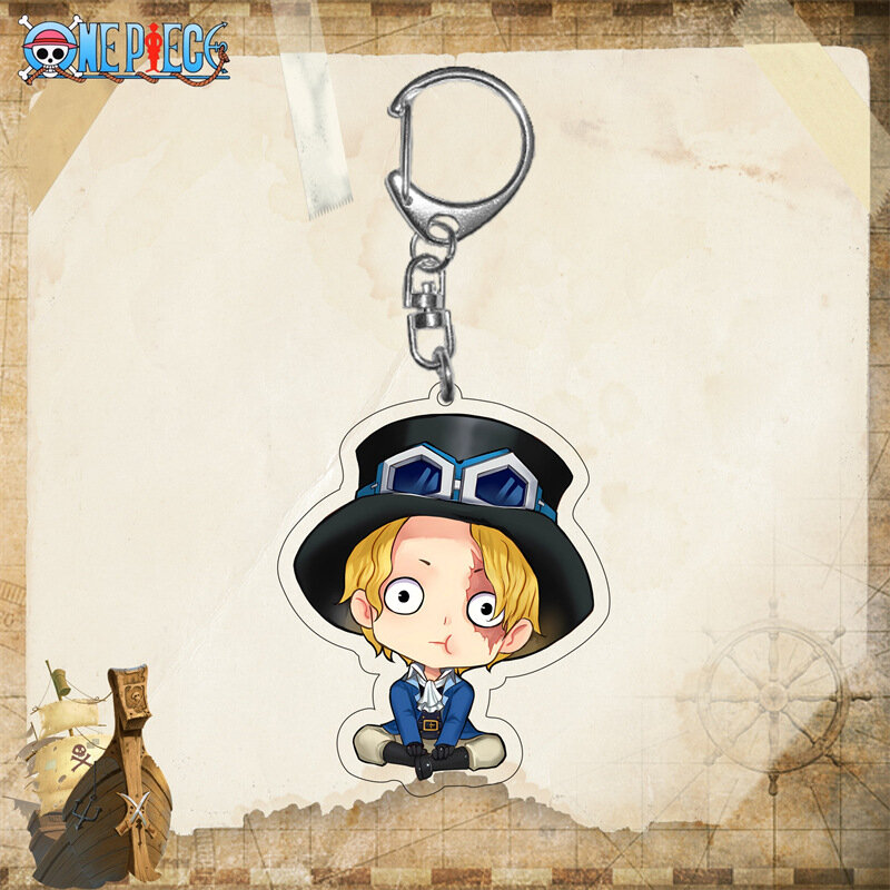 2024 New Anime ONE PIECE Law Joy Boy luffy Ace Figure Acrylic Keychain Pendant Model Toys Collect Cosplay props Gifts