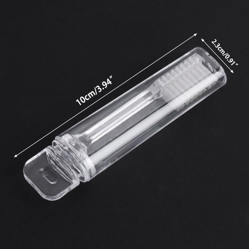 Портативная складная зубная щетка для путешествий на открытом воздухе, кемпинга, складная пластиковая зубная щетка