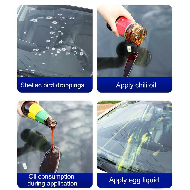 Car Oil Film Remover Auto Glass Degreaser Glass Care Supplies Oil Film Remover Restorer Cream For Glass Windshield Headlights