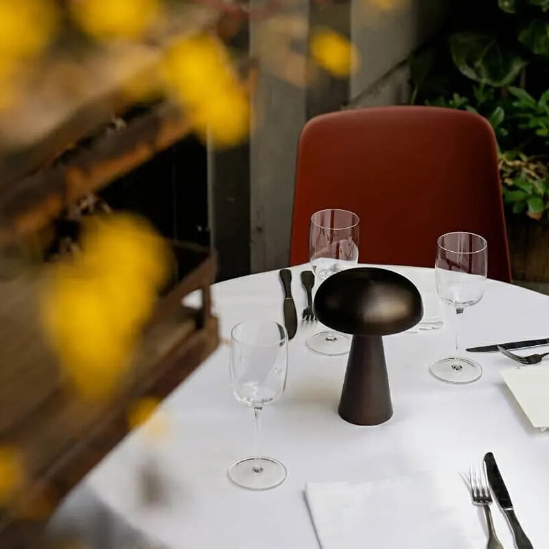 Zhio cogumelo candeeiro de mesa portátil sem fio toque-ativado lâmpada recarregável para mesa de cabeceira decorativa luz de carregamento usb