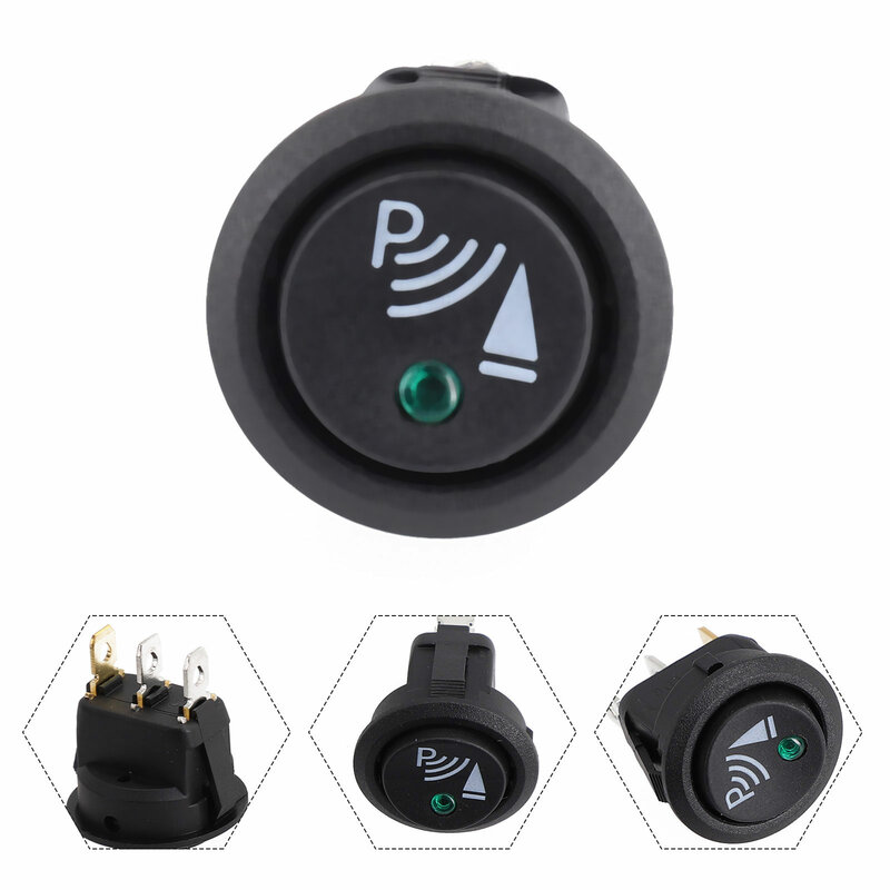 High Quality Switch Sensor Switch Car 3 Pin Rocker Eye Reversing Front Rear Walking Parking Off Plastic + Metal