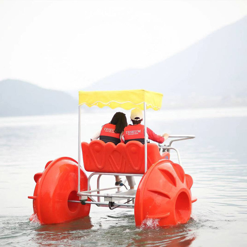 High quality durable HDPE luxury aqua cycle trikes water pedal boat tricycle for sale