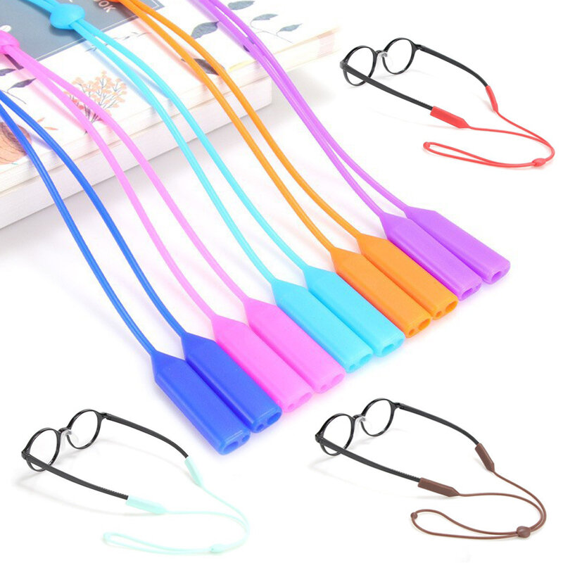 Cinturino per occhiali in Silicone occhiali sportivi antiscivolo corde supporto per cordini cordino elastico cordino regolabile accessori per occhiali da sole