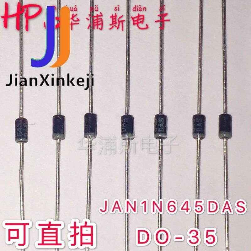 10 قطعة 100% الأصلي الجديد في الخط JAN1N645DAS شاشة الطباعة DAS1N645 حزمة DO-35 1N645 ديود