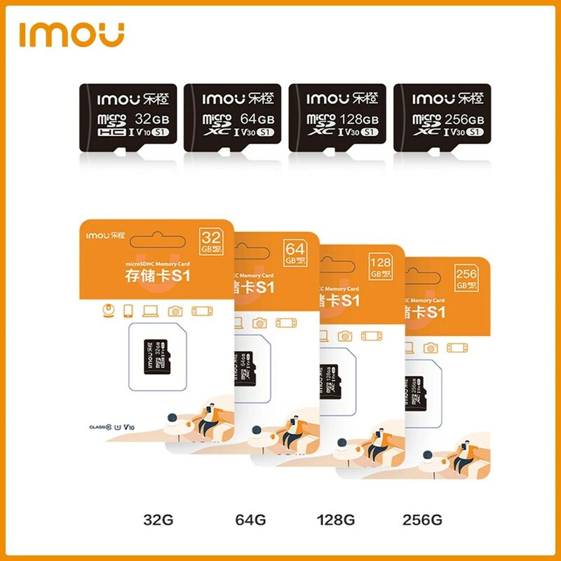 Dahua Imou-tarjeta de memoria SD para cámara de vigilancia, microSD exclusiva para videoportero, Minitor de bebé, 32GB, 64GB, 128GB, 256GB