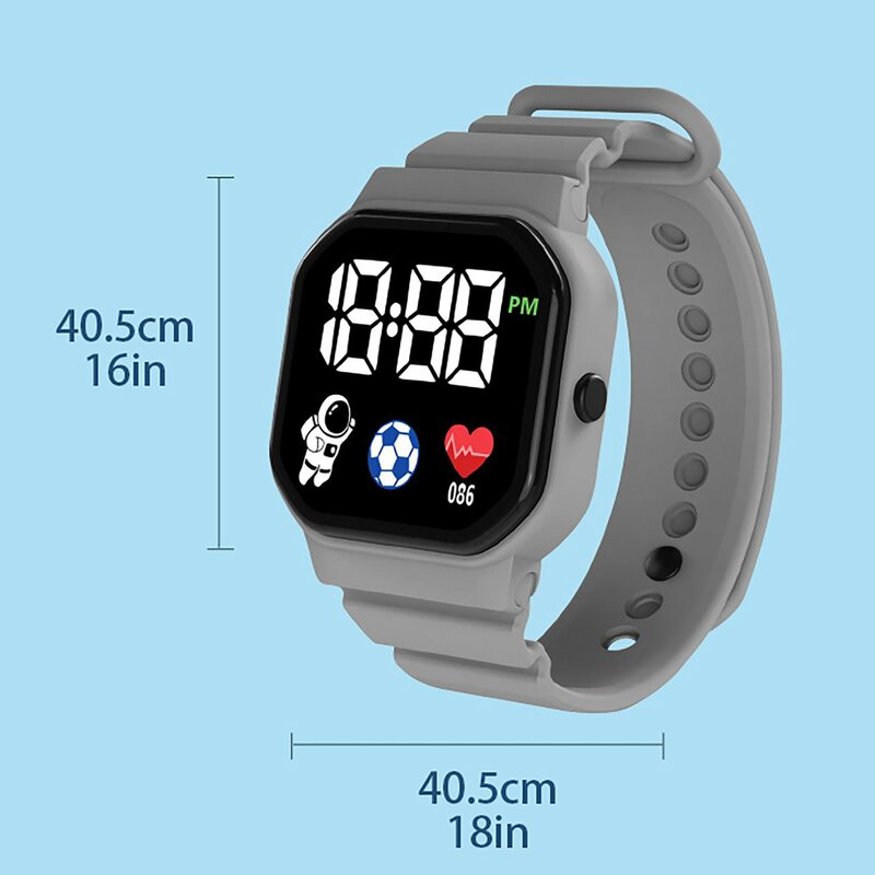 Nowe sport Led zegarki dla dzieci dziewcząt chłopców cyfrowy elektroniczny zegarek Casual zegarki na rękę silikonowe paski prezenty dla uczniów