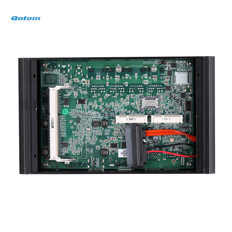 Qotom 4 LAN Mini PC Gateway POE Firewall Router Apollo Lake Celeron J3455 Quad Core AES-NI
