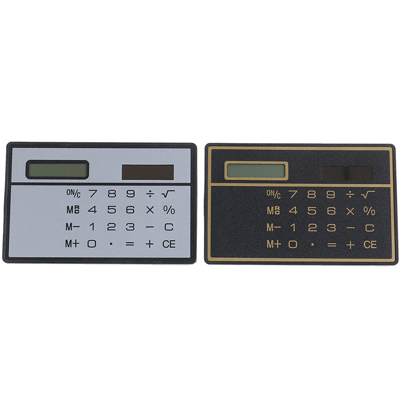 Mini kalkulator rozmiar karty kredytowej Stealth szkolne oszukiwanie kieszonkowy rozmiar 8 cyfr