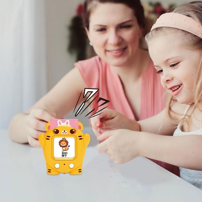 Montessori Kindergarten Reden Flash Karten Lernen Englisch Maschine Mit 112 Anblick Worte Elektronische Buch Sensorischen Spielzeug Für Kinder