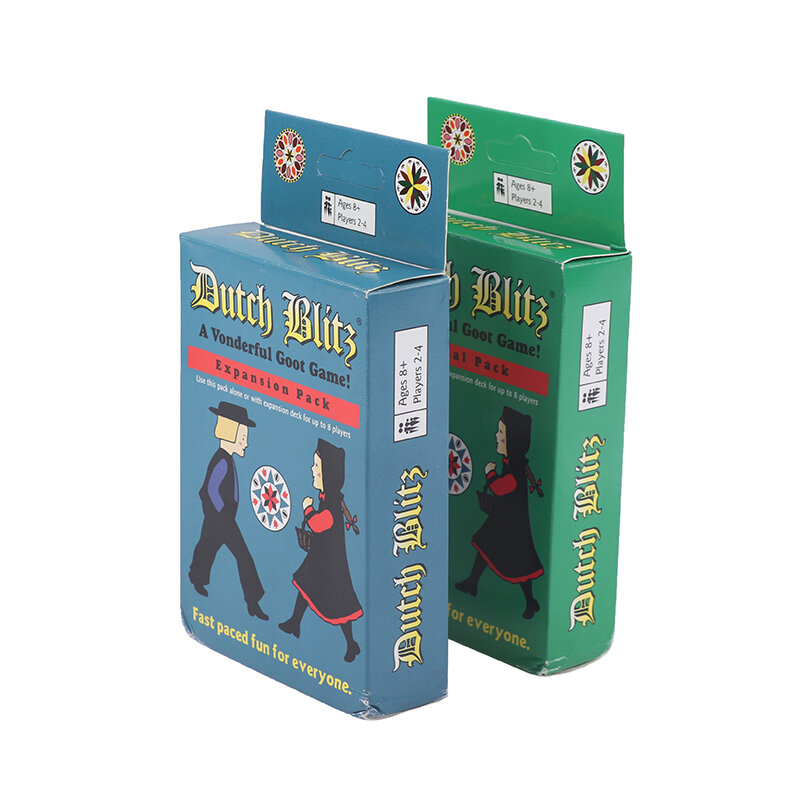 Dutch Blitz Original and Expansion Pack Set Card Game Family Game Toy Gift 8 Players Great Family Game