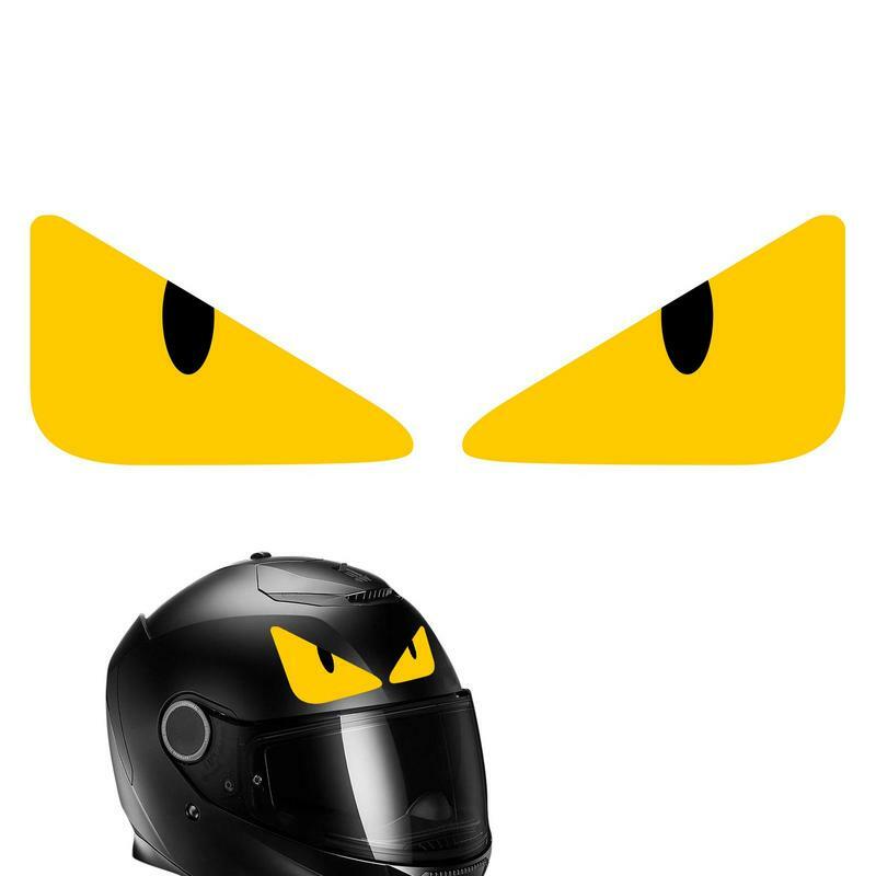 Pegatina reflectante para coche, accesorio decorativo con forma de ojos malvados para casco de motocicleta