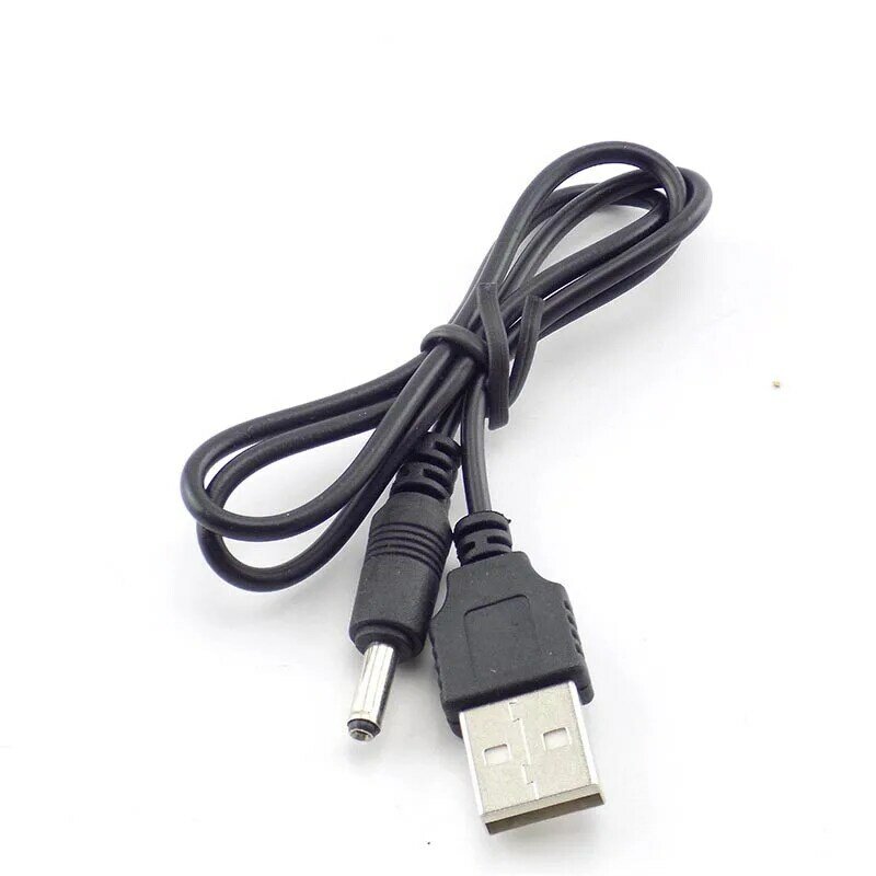 3.5mm Mirco USB Charger Cable DC Power Supply Adapter Charger Flashlight Head Lamp Torch Light 18650 Rechargeable Battery L19