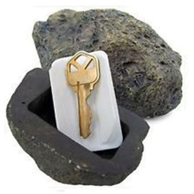 Открытый садовый ящик для ключей, каменная Скрытая шкура в камне, безопасное хранилище