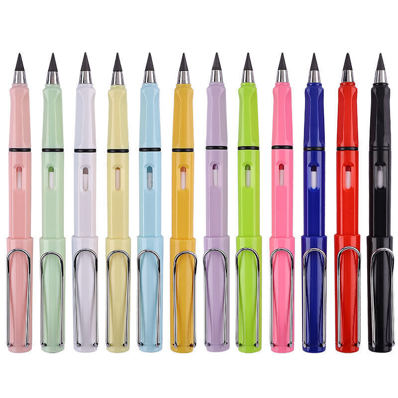 Infinite Writing Pencil Ink, Novidade Eterna Pen, Art Sketch Drawing Tool, Presente das Crianças, Material Escolar, Papelaria, Novo, 1Pc