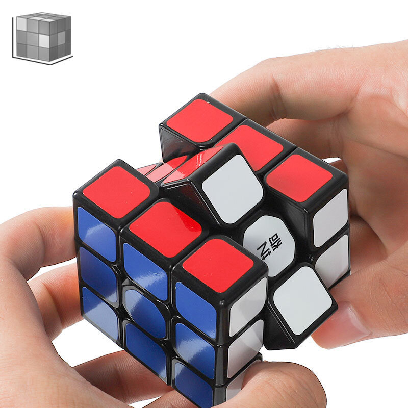 Cubo de velocidade quebra-cabeça 3x3x3 profissional cubo mágico stickerless guerreiro velocidade húngaro cubo montessori brinquedo educacional para crianças