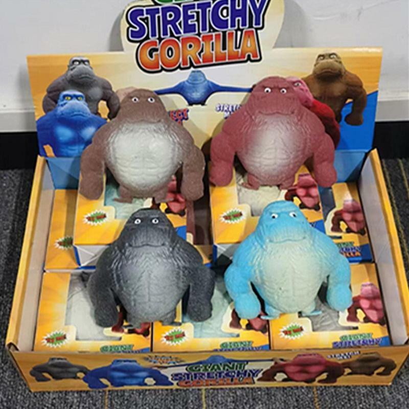 고릴라 모래 모양 장난감 만화 통풍 부드러운 고무 장난감, 느린 리바운드 인형, 스트레스 해소 장난감