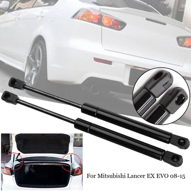 2 sztuk tylna klapa samochodu tylne podnośniki bagażnika dla Mitsubishi Lancer EX EVOs 2008-2015 klapa tylna Boot Shock Lift Strut wsparcie Bar