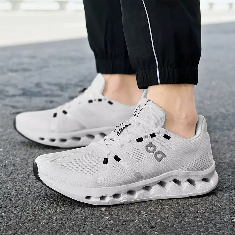 Сверхлегкие мужские кроссовки для бега, брендовые Дизайнерские кроссовки с воздушной сеткой, Мужская мягкая спортивная обувь для бега с амортизацией, дышащая обувь для фитнеса