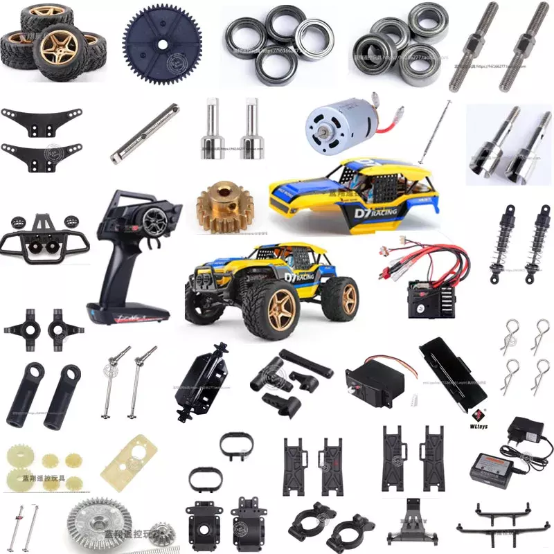 WLtoys – servomoteur de pneus, télécommande, récepteur, arbre d'entraînement, bras pivotant, etc., pièces de rechange de voiture RC 12402-A 12402a