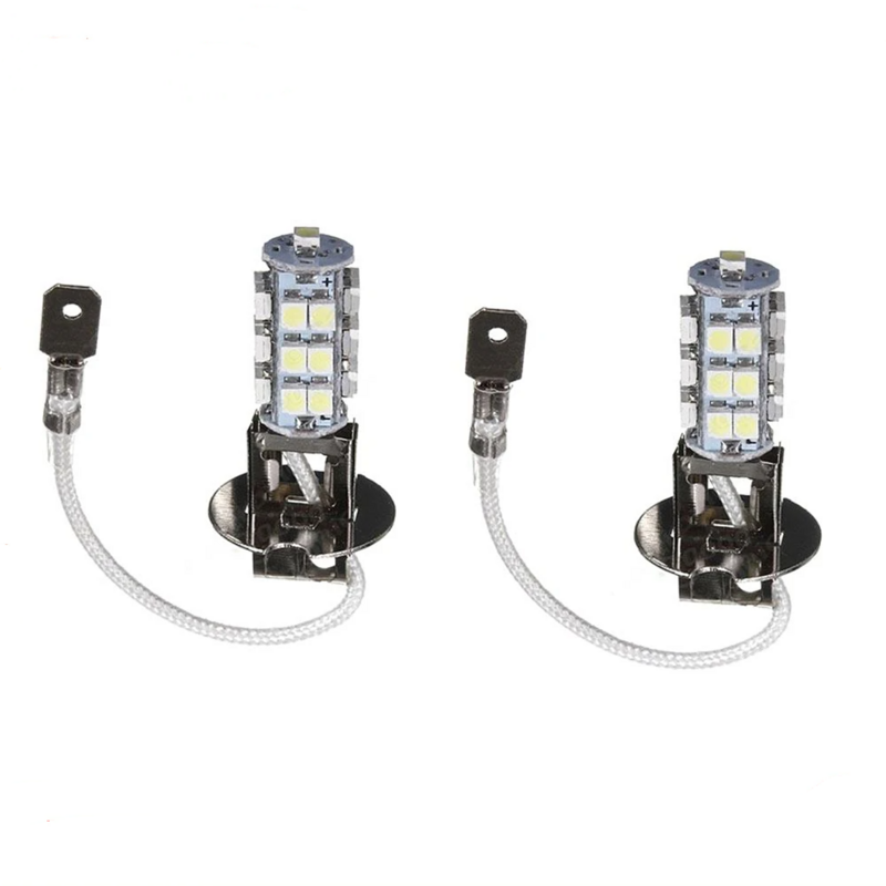 1 Pair Car Led Fog Light H3 1210-25smd Highlight Front Lamp Driving Light Bulb 12v Universal Car Auto Accessories Drop Shipping