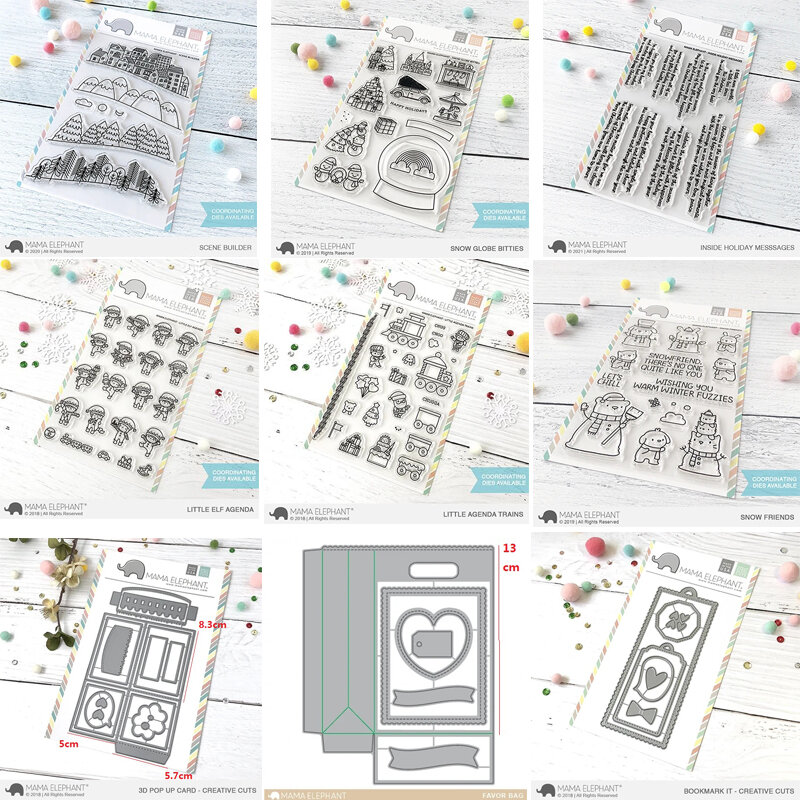 2021 Neuankömmling Weihnachts stempel und Metalls chneid werkzeuge für DIY Scrap booking/Fotoalbum dekorative Prägung DIY Papier karten