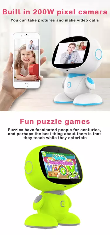 dance 7 inch small school education children electric mini led party learning intelligent educational smart toy robots
