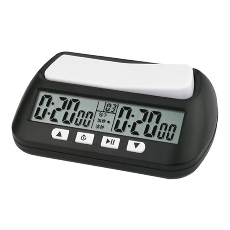 업 그레 이드 체스 시계 보너스 경쟁 시간 측정기 카운트 다운 타이머 보드 게임 스톱워치 컴팩트 디지털 시계 드롭 배송