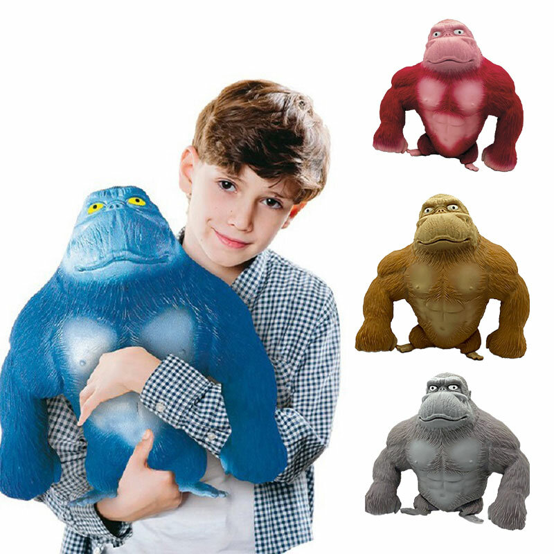 Muñeco de orangután para aliviar el estrés, juguete elástico de descompresión, regalo para niños