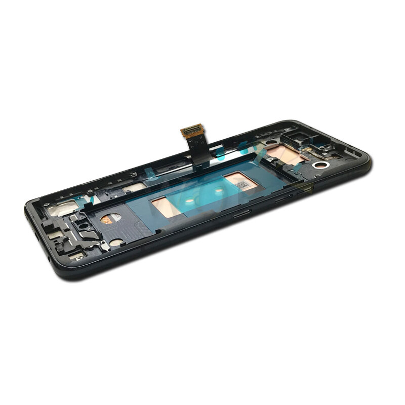 LG G8X ThinQ LCD 디스플레이 터치 스크린 디지타이저 어셈블리 용 원본 LG V50S LCD LLMG850EMW 교체 용 프레임 디스플레이 포함