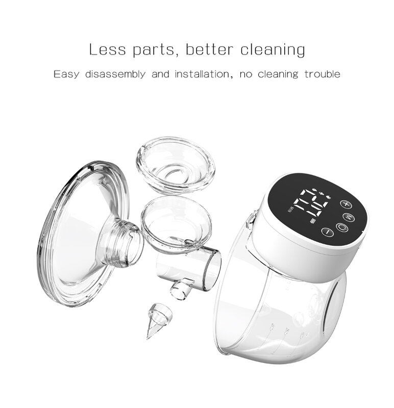 New Upgrades Wearable Breast Pump Hands Free Electric Portable Wearable Breast Pumps BPA-free Breastfeeding Milk Collector