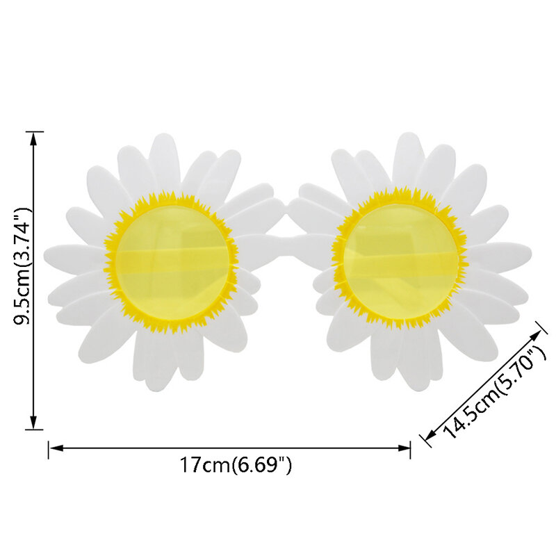 Party Sunglasses Cute Sun Flower Daisy Sun Glasses Funny Party Dramatic Cosplay Eyewear Children's photo accessories