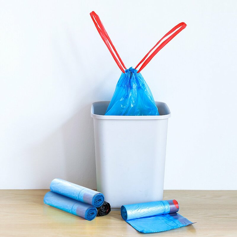 Garbage Bag Disposable Thickened Garbage Bag Kitchen Cleaning Plastic Bag Household Vest-style Garbage Can Storage Bag