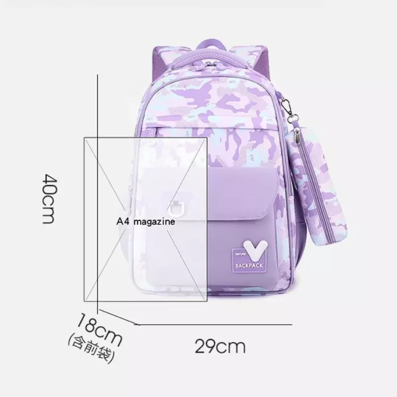 Школьный рюкзак для девочек и мальчиков-подростков, холщовые ранцы для учебников, женский рюкзак с карандашом