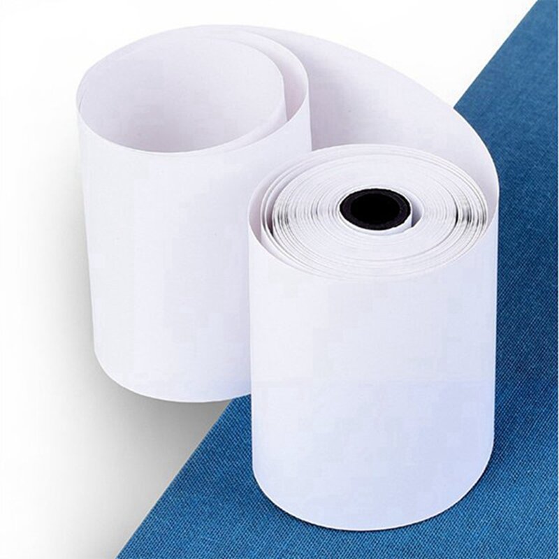 Rollos de papel térmico POS, rollos de papel térmico, compatible con máquina de tarjetas de crédito, caja registradora, 57x30mm, 15 rollos