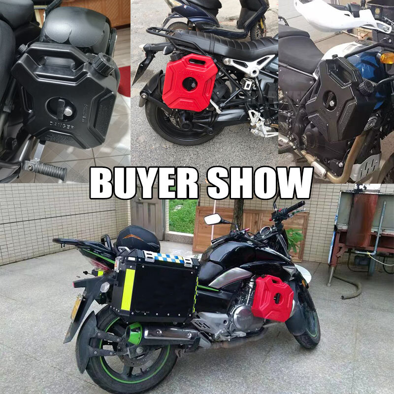 Black Red Fuel Tank Petrol Cans Barrels Can Gas Spare Container Anti-static Jerry Can Motorcycle Fuel Tank Pack Jerrycan Petrol