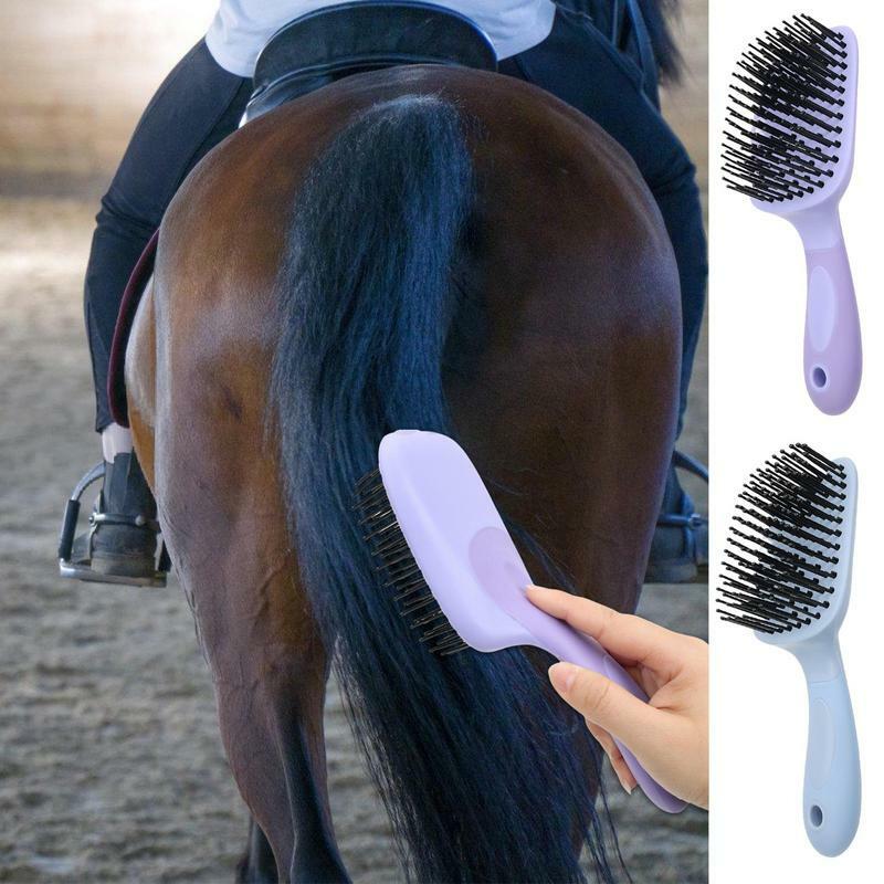Juba e cauda escova para horse grooming, cavalo pente, massagem ferramenta, fornecimento de limpeza