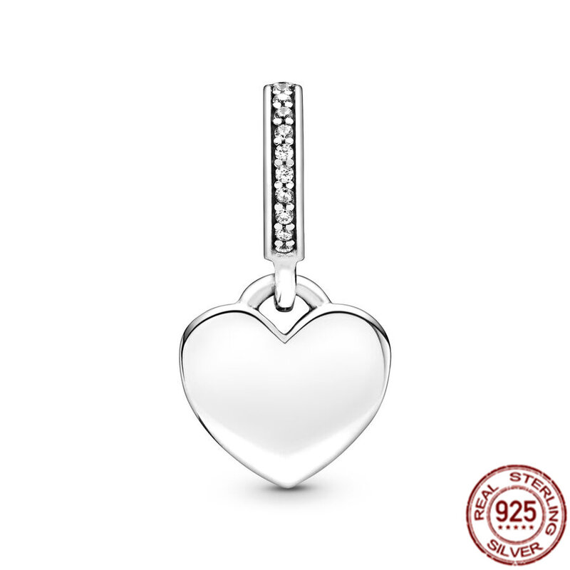 Authentic 925 Sterling Silver Stethoscope Heart & Married Couple Dangle Charm Beads Fit Original Pandora Bracelet Jewelry Gift