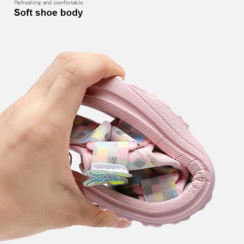 Sepatu sandal lembut anti licin untuk anak perempuan, sepatu dansa putri mutiara lucu untuk bayi balita musim panas