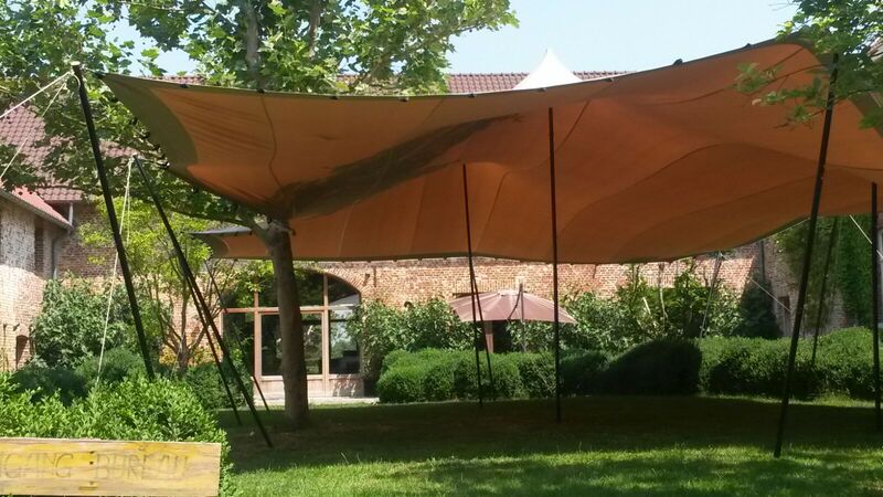 Acara tenda elastis tahan air 100% kualitas tinggi untuk pesta luar ruangan