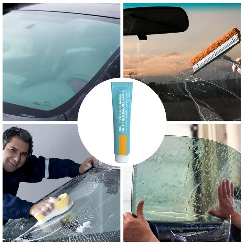 Rimozione della pellicola dell'olio per vetri dell'auto pasta per la rimozione della pellicola di vetro 20g detergente per parabrezza Spray per la rimozione delle macchie d'acqua rimozione della pellicola di vetro dell'auto